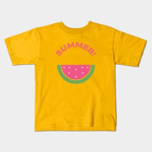 Summer Vacation Slice of Watermelon Kids T-Shirt